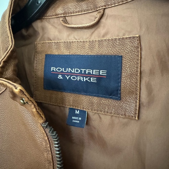 NWOT Roundtree & Yorke Faux Leather Jacket - Size Medium - Picture 4 of 6